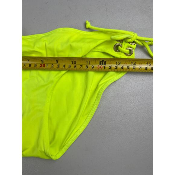 PINK Victoria Secret Lime Green Medium Swim Bottom - Picture 4 of 5